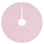 Pastellrosa Farbe | Classic | elegant Polyester Weihnachtsbaumdecke (Vorderseite)