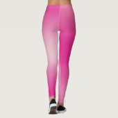 Pastellrosa Farben Abstrakt Blur Gradient Ombre Leggings (Rückseite)