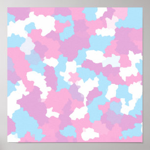 Pastellrosa femininer abstrakter Tarn-Download Poster