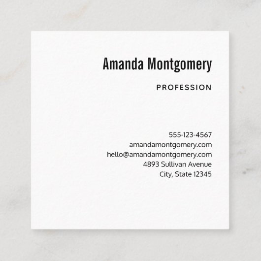 Pastellrosa Flamingos Grünes Muster Quadratische Visitenkarte (Rückseite)