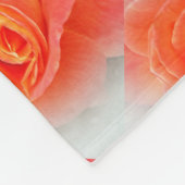 Pastellrosa Fleecedecke (Ecke)