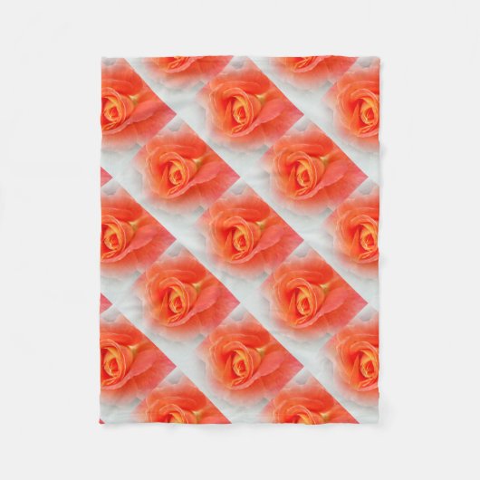 Pastellrosa Fleecedecke (Vorderseite)