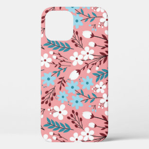 Pastellrosa florales nahtloses Muster. Case-Mate iPhone Hülle