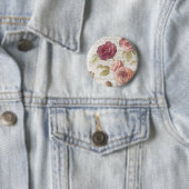 Pastellrosa-Franzose-Rosen Button (Beispiel)