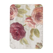 Pastellrosa Französische Rose Magnet (Vertikal)