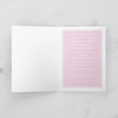 Pastellrosa Frauenkarte Slipper Grußkarte Karte (Innenseite)