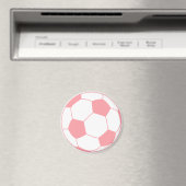 Pastellrosa Fußball Magnet (In Situ (Geschirrspüler))