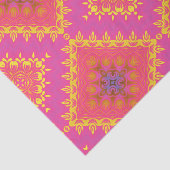 Pastellrosa Gelb Elegantes Vintages Muster Seidenpapier (Ausschnitt)