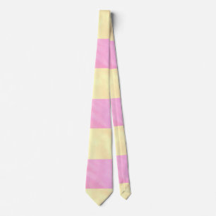 Pastellrosa Gelbe Wasserfarbe Krawatte
