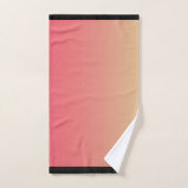 Pastellrosa Gelbfärbung Badhandtuch Set (Handtuch)