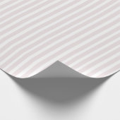 Pastellrosa gestreift geschenkpapier (Ecke)
