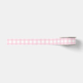 Pastellrosa Gingham Ripsband (Vorderseite)