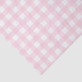 Pastellrosa Gingham Seidenpapier (Ausschnitt)