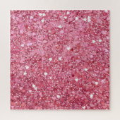 Pastellrosa Glitzer Puzzle (Vertikal)