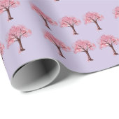 Pastellrosa Glücksuhr Geschenkpapier (Rolleneckpunkt)