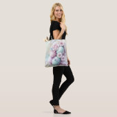 PASTELLRosa & GRÜNE OSTEREIER & BLUMEN Tasche (Am Model)