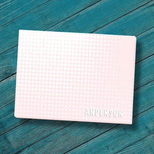 Pastellrosa Halbtongradientenchic individuelle Nam Post-it Klebezettel