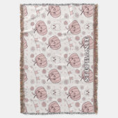 Pastellrosa Halloween Nahtloses Muster (2) Decke (Vorderseite Vertikal)