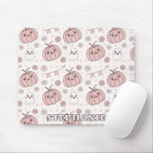 Pastellrosa Halloween Nahtloses Muster (2) Mousepad (Mit Mouse)