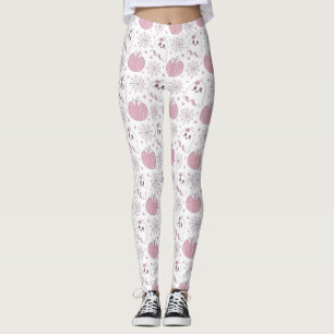 Pastellrosa Halloween Nahtloses Muster (3) Leggings
