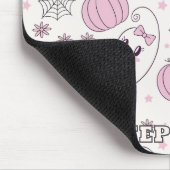 Pastellrosa Halloween Nahtloses Muster (4) Mousepad (Ecke)