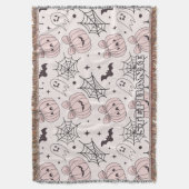Pastellrosa Halloween Nahtloses Muster (5) Decke (Vorderseite Vertikal)