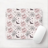 Pastellrosa Halloween Nahtloses Muster (5) Mousepad (Mit Mouse)