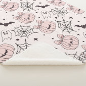 Pastellrosa Halloween Nahtloses Muster (5) Sherpadecke (3/4)