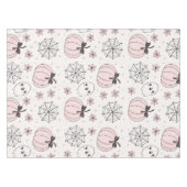 Pastellrosa Halloween Nahtloses Muster Tischdecke (Vorderseite (Horizontal))