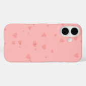 Pastellrosa-Herz-Handyhülle Case-Mate iPhone Hülle (Rückseite (Horizontal))