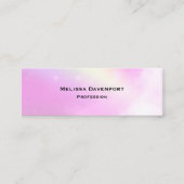 Pastellrosa Himmel mit gelbem Regenbogen Mini Visitenkarte (Vorderseite)