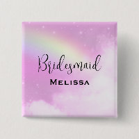 Pastellrosa Himmel mit Gelben Rainbow Bridesmaid