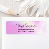 Pastellrosa Himmel mit gelber Regenbogenadresse (Insitu)