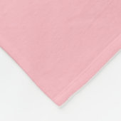 Pastellrosa Hintergrund Fleecedecke (Ecke)