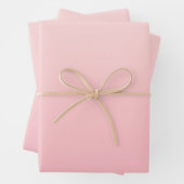 Pastellrosa Hintergrund Geschenkpapier Set (Beispiel)