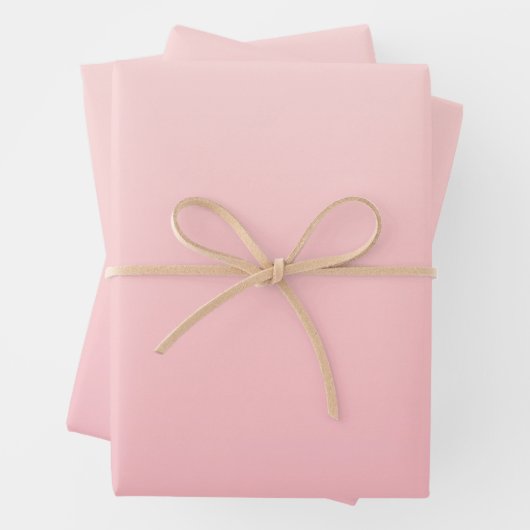 Pastellrosa Hintergrund Geschenkpapier Set (Beispiel)