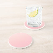 Pastellrosa Hintergrund Getränkeuntersetzer (Seite)