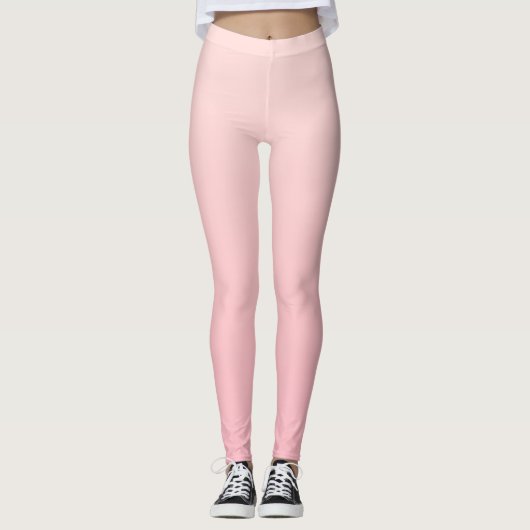 Pastellrosa Hintergrund Leggings (Vorderseite)