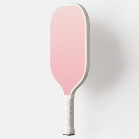 Pastellrosa Hintergrund Pickleball Schläger (Links)