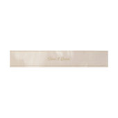 Pastellrosa Hochzeit Einladungsbanderole (Flach)
