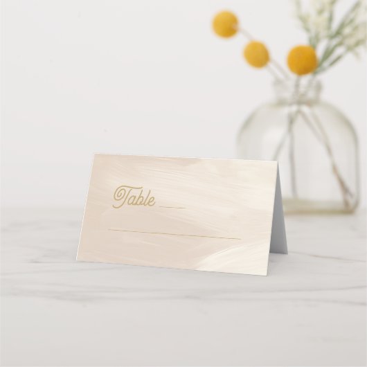 Pastellrosa Hochzeit Platzkarte (Vorderseite)