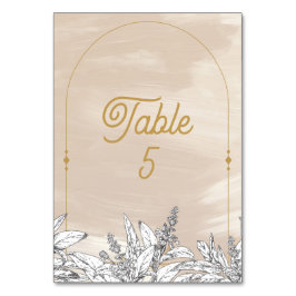 Pastellrosa Hochzeit Tischnummer