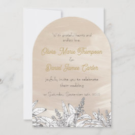 Pastellrosa Hochzeitseinladung Einladung