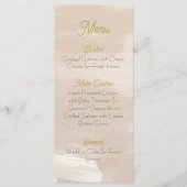 Pastellrosa Hochzeitsmenü Menükarte (Vorderseite)