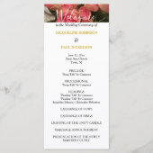 Pastellrosa-Hochzeitsprogramm Gold Programm (Vorderseite)