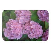 Pastellrosa Hortensia Hydrangea Blume Badematte (Vorderseite)