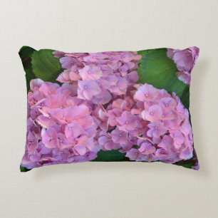 Pastellrosa Hortensia Hydrangea Blume Dekokissen