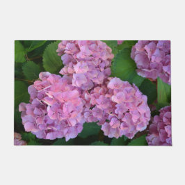 Pastellrosa Hortensia Hydrangea Blume Fußmatte