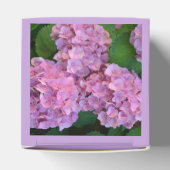 Pastellrosa Hortensia Hydrangea Blume Geschenkschachtel (Oben)