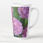 Pastellrosa Hortensia Hydrangea Blume Milchtasse (Rechts)